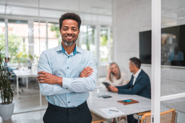 istock Focused Mid Adult Black Businessman in Office 2177683349