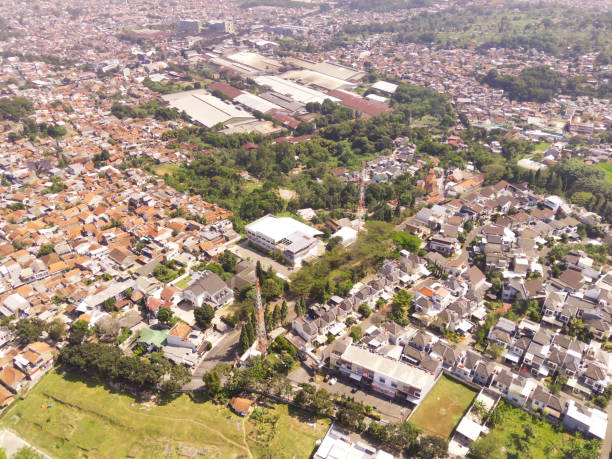 istock Townscape of Bandung City is densely populated 2177686914