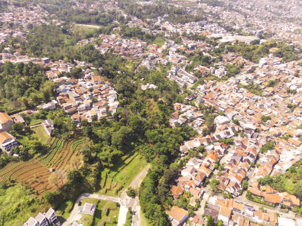 istock Townscape of Bandung City is densely populated 2177686949