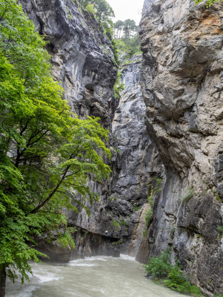 istock Aar river gorges in a rainy day 2177690143