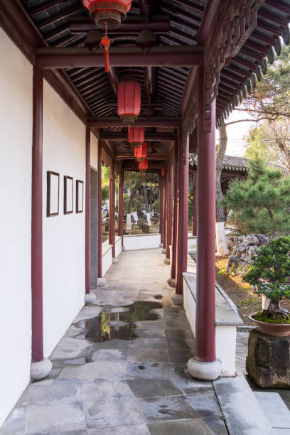 istock Corridor of classical architecture in China 2177697608