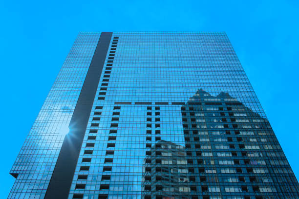 Modern building window. Architectural detail. Background of detailed architecture. Modern business office. Business building. Building facade architecture. Architecture background. Executive office.