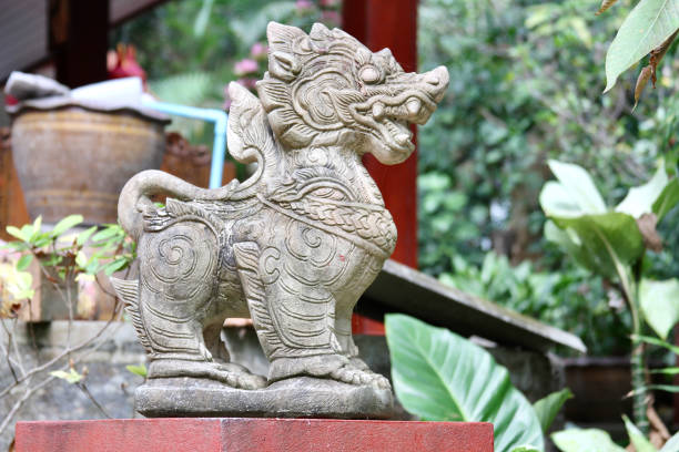 Granite Stone lion sculpture