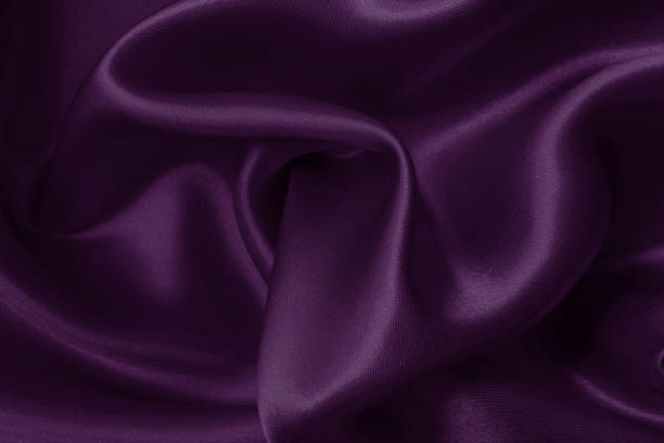 istock Purple fabric cloth texture for background and design art work, beautiful crumpled pattern of silk or linen. 2177708309