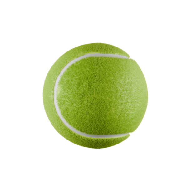 istock yellow tennis ball on white background 2177709284