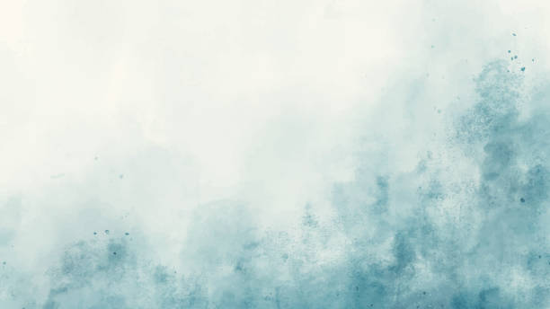 istock Abstract horizontal watercolor background. Hand drawn vector texture. Brush stroked painting pastel color watercolour 2177709950