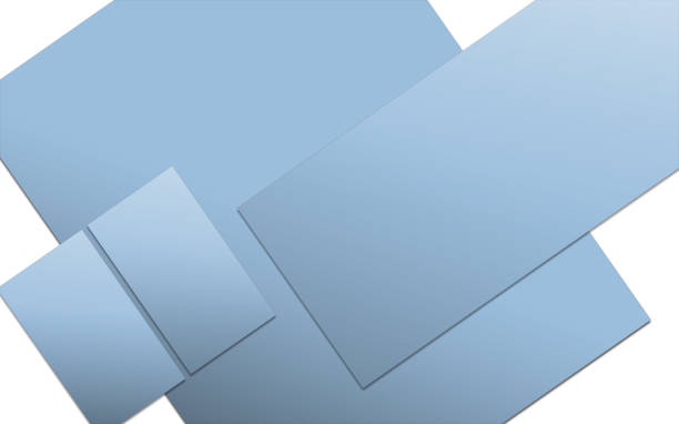 istock Four promotional paper blank template for presentation layouts and design. Raster Illustration. 2177714703