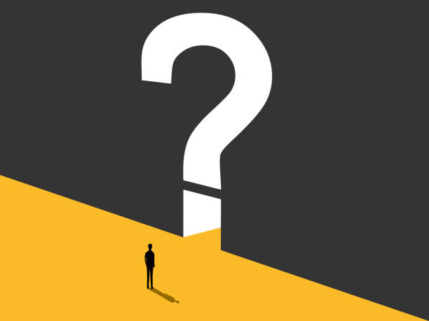 istock Opportunity,Business future. Businessman in front of question mark door 2177715841