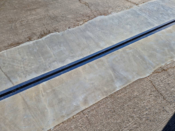 istock roof structure or bridge expansion for safe connection of two expandable concrete bodies. rubber joint in a metal bar 2177716517