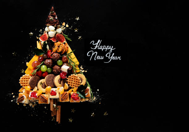 istock Creative sweet Christmas tree. Christmas concept. New Year Holidays background. 2177716580