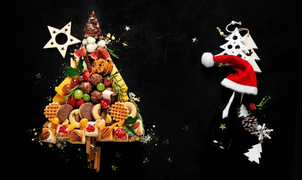 istock Creative sweet Christmas tree. Christmas concept. New Year Holidays background. 2177716647