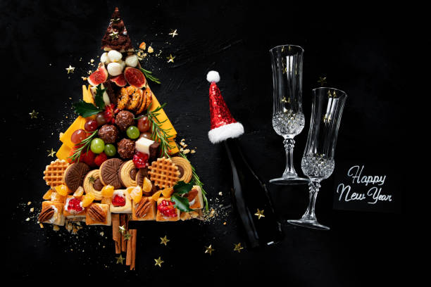 istock Creative sweet Christmas tree. Christmas concept. New Year Holidays background. 2177716666