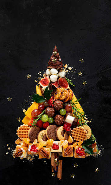 istock Creative sweet Christmas tree. Christmas concept. New Year Holidays background. 2177716667