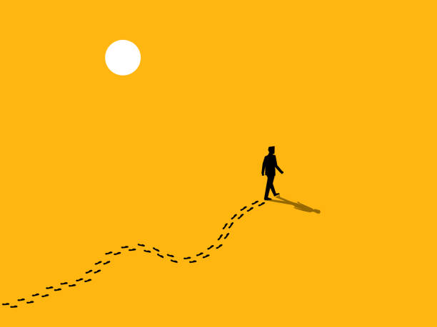 istock Successful leaders are role models. Businessman leaves footprints 2177717015