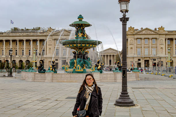 istock Woman in Place de la Concorde 2177718177
