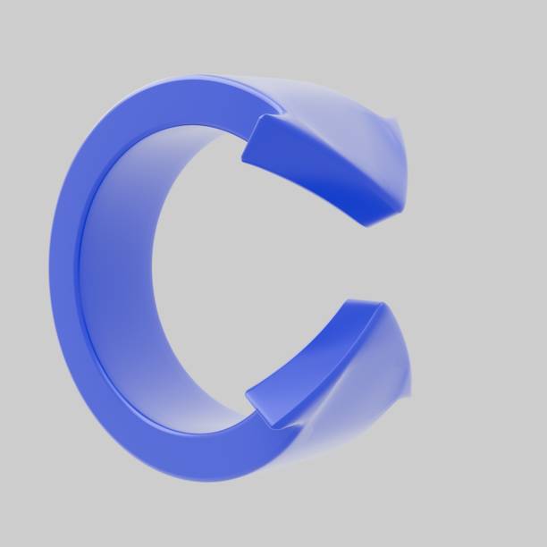 istock Abstract 3D blue twisted arrow figure on a white background, symbolizing a cycle or update. Ideal for use in interfaces, presentations, infographics, and web design 2177719845