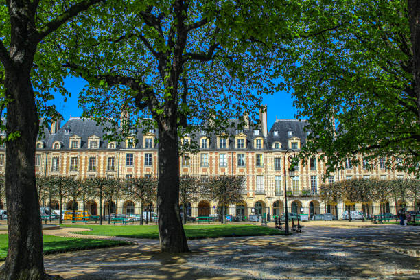 Image of the famous Place des Vosges in Paris