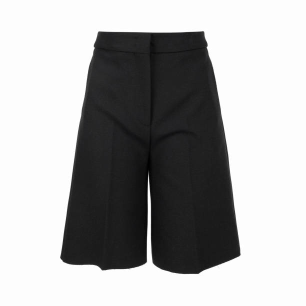 istock Women's black short elegant pants 2177721264