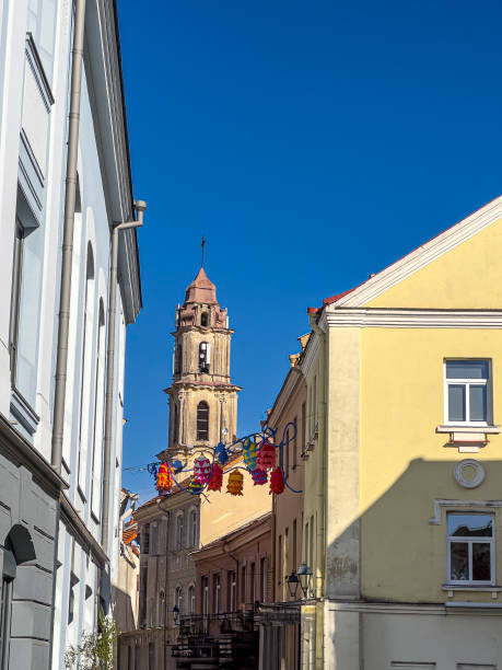 istock Vilnius city scene with cathedral in background 2177723383