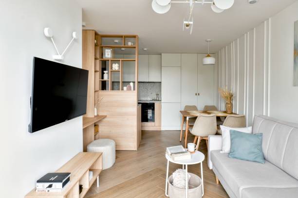 istock This describes a Modern Minimalist Living Room Interior Design with elements for harmony 2177727985