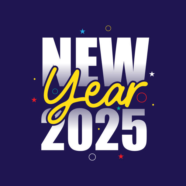 istock New year 2025 typography greeting card vector illustration. Welcoming new year 2025 banner, poster, template design. Modern text logotype for celebrate happy new year. 2177728541