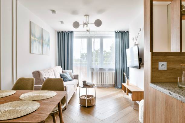 istock A Modern and Cozy Living Room That Features Abundant Natural Light and Stylish Decor Elements 2177728708