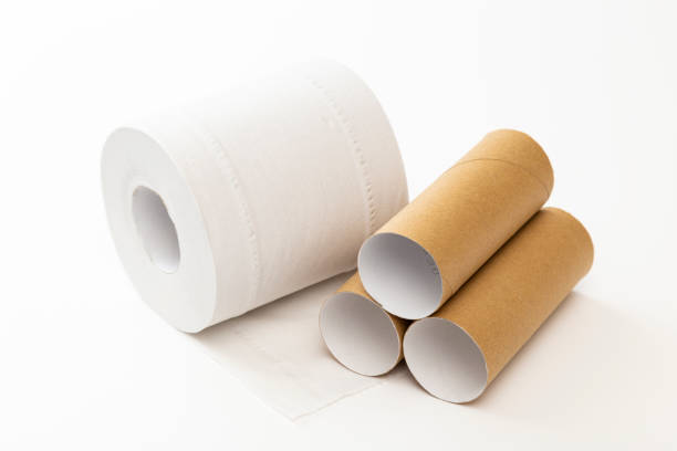 istock Toilet paper on white background 2177742641