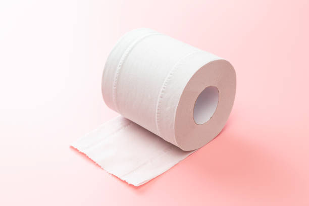istock Toilet paper on a pink background 2177742659