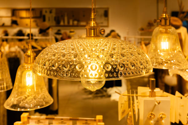 istock Pendant Light, Glass crystal chandelier 2177743476