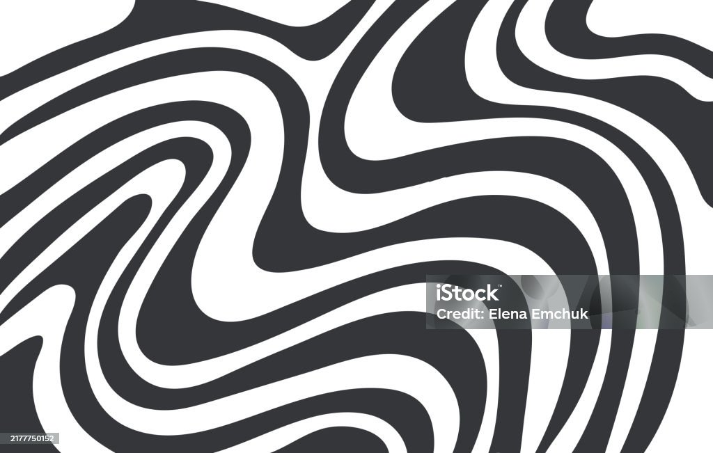 Abstract Horizontal Background With Dynamic Waves Stock Illustration ...