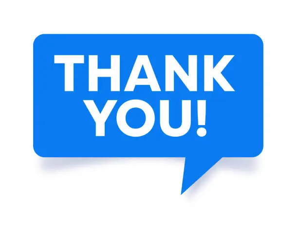 Thank You Speech Bubble Design Element Thank You Speech Bubble Design Element
