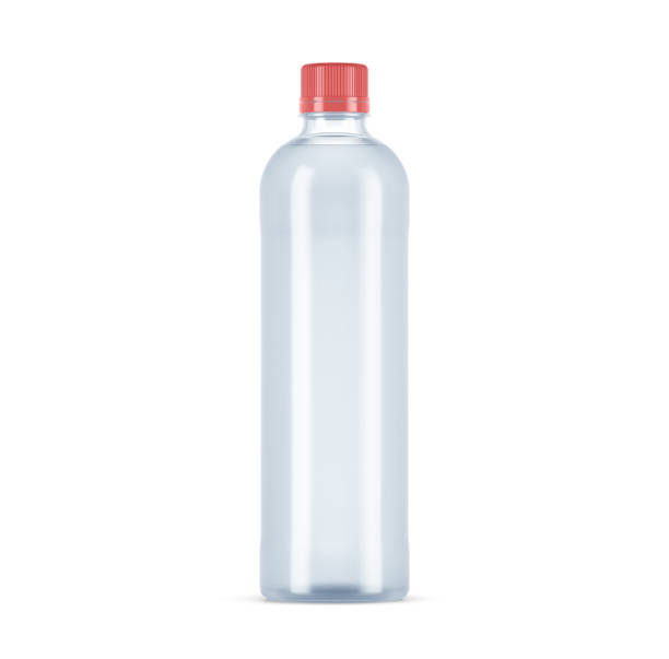 istock Mineral water in blank plastic bottle with cap on white background, 3d illustration, 3d rendering 2177755390
