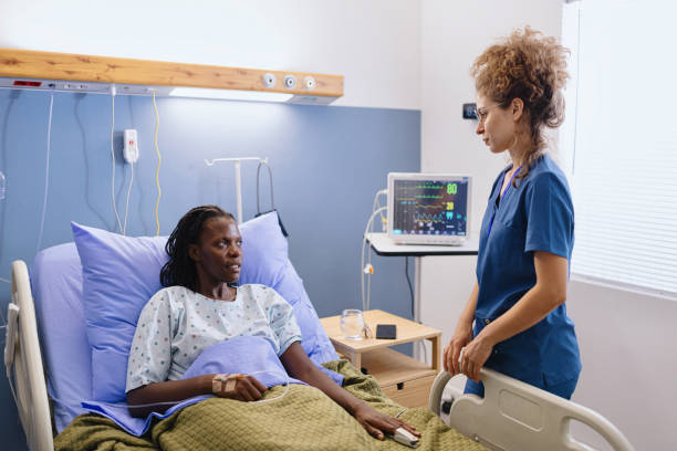 istock Patient having a communication with a female nurse 2177759019