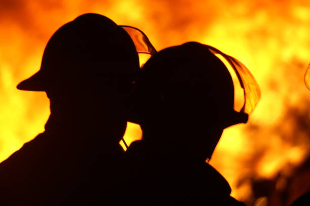 fire and flames Buncefield oil storage facility explosion and fire Hemel Hempstead. UK. disaster zone  December 2005