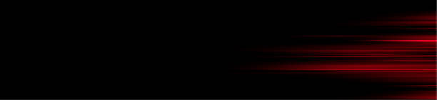 istock Red laser light beams isolated on black background. Abstract light effect. red lens flare. Horizontal rays glowing in the dark. Vector 2177784752