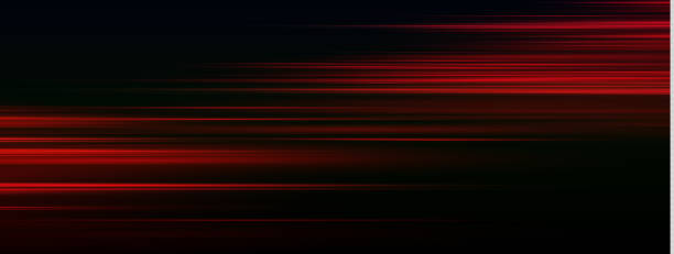 istock Red laser light beams isolated on black background. Abstract light effect. red lens flare. Horizontal rays glowing in the dark. Vector 2177784824
