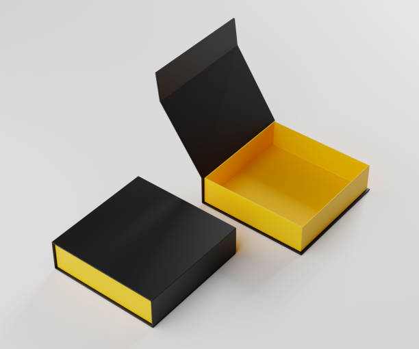 istock Blank Product Packaging Box for Mockups Open and Closed - 3D Illustration Render 2177792994