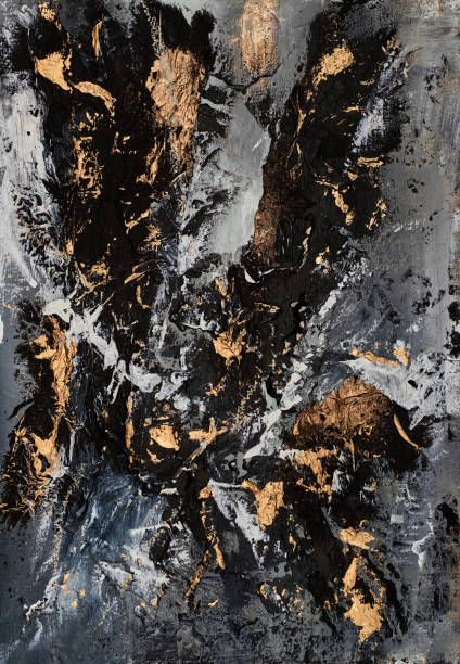 istock Expressive modern painting featuring vibrant brushwork, layered texture. Acrylic and oil mix to form a stunning abstract composition, ideal for adding artistic energy to interiors or digital projects. 2177807705