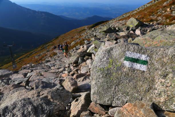istock Trail marker in Tatra National Park, Poland 2177807912
