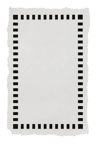 istock Torn-out piece of paper with a bold dotted-line border 2177808825