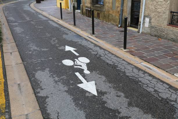 istock Bicycle way in France 2177812993