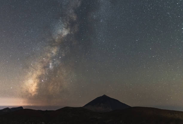 istock Night landscape with milky way 2177814156
