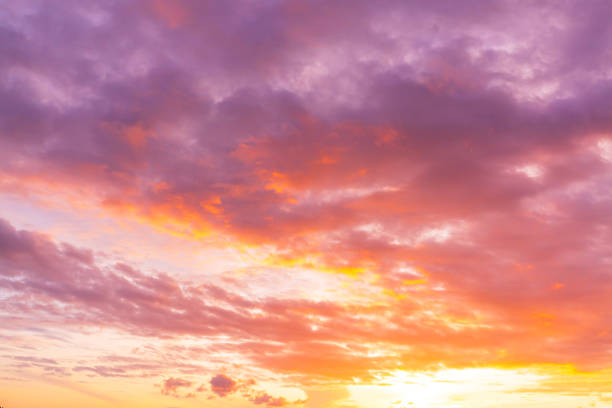 istock Morning clouds and sky,Panorama sunset sky and cloud background,Orange sky and clouds background,Background of colorful sky concept, amazing sunset with twilight sky and clouds 2177817074