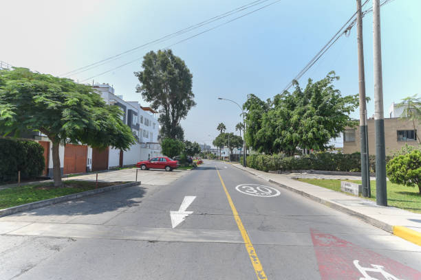 istock asphalt road with green areas in lima peru 2177819729