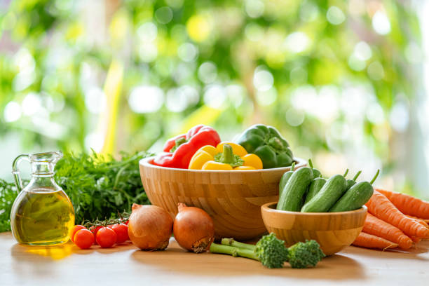 istock Group of fresh organic vegetables on garden table 2177820370