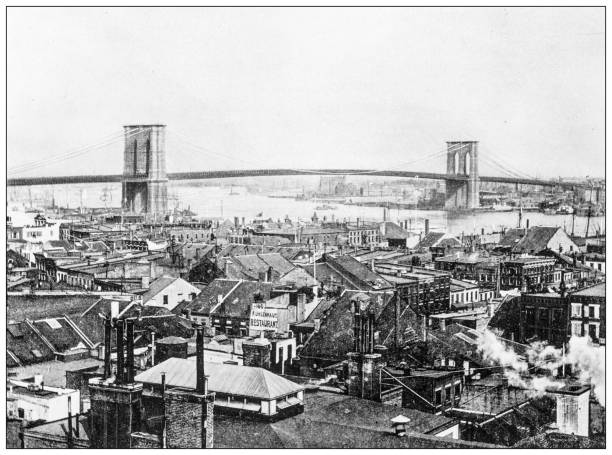 istock History and landmarks of USA: Brooklyn Bridge 2177822493