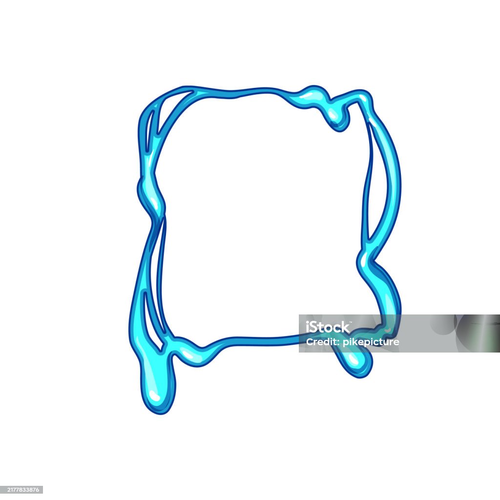 Slimi Frame Vector Diy Slime Frame Cartoon Vector Illustration Stock Illustration ...