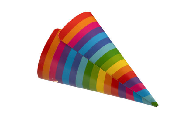 istock Colorful birthday cap isolated on white background 2177836149