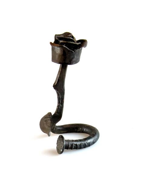istock Metal rose souvenir made from an ordinary nail. 2177839119