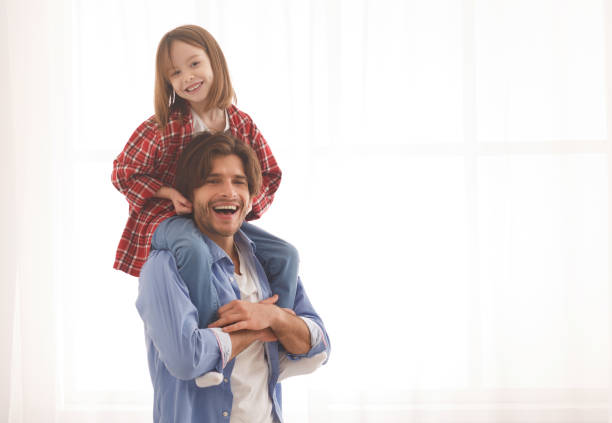 Little girl child love father. Happy family, happy child. Bearded man father with child. Fathers cutie. Family day. Happy little girl has long hair. Fathers day. Father and child. You are my treasure.